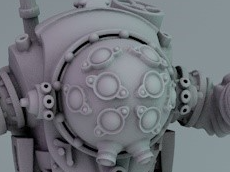 Stylized Underwater Guardian (Big Daddy Inspired)