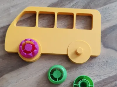 Container for squeeze fruit caps