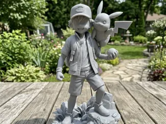 Ash And Pikachu Figurine