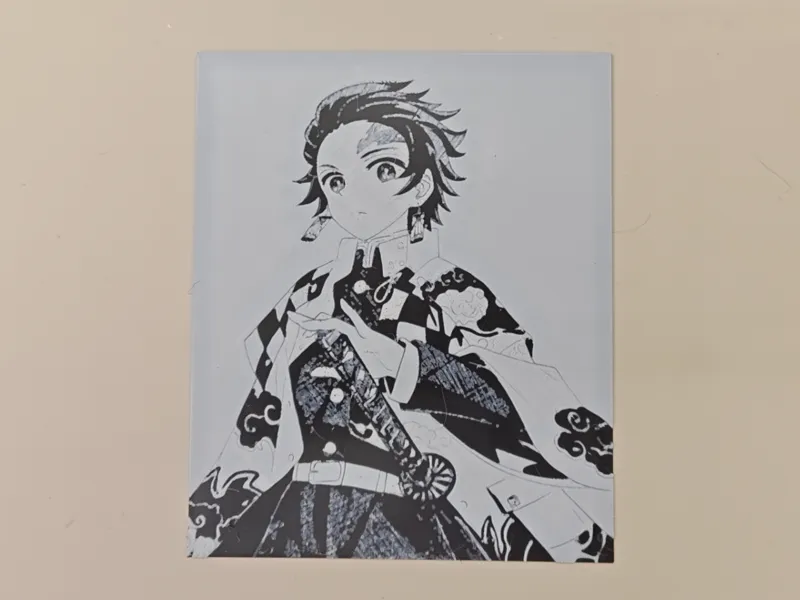 鬼灭之刃-炭治郎黑白浮雕
