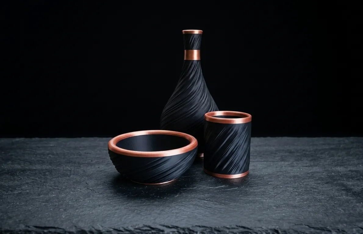 Spiral Twist Bowl with Copper Accents - Free 3D Print Model - MakerWorld
