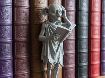 Dobby Book Shelf Decor Harry Potter Style