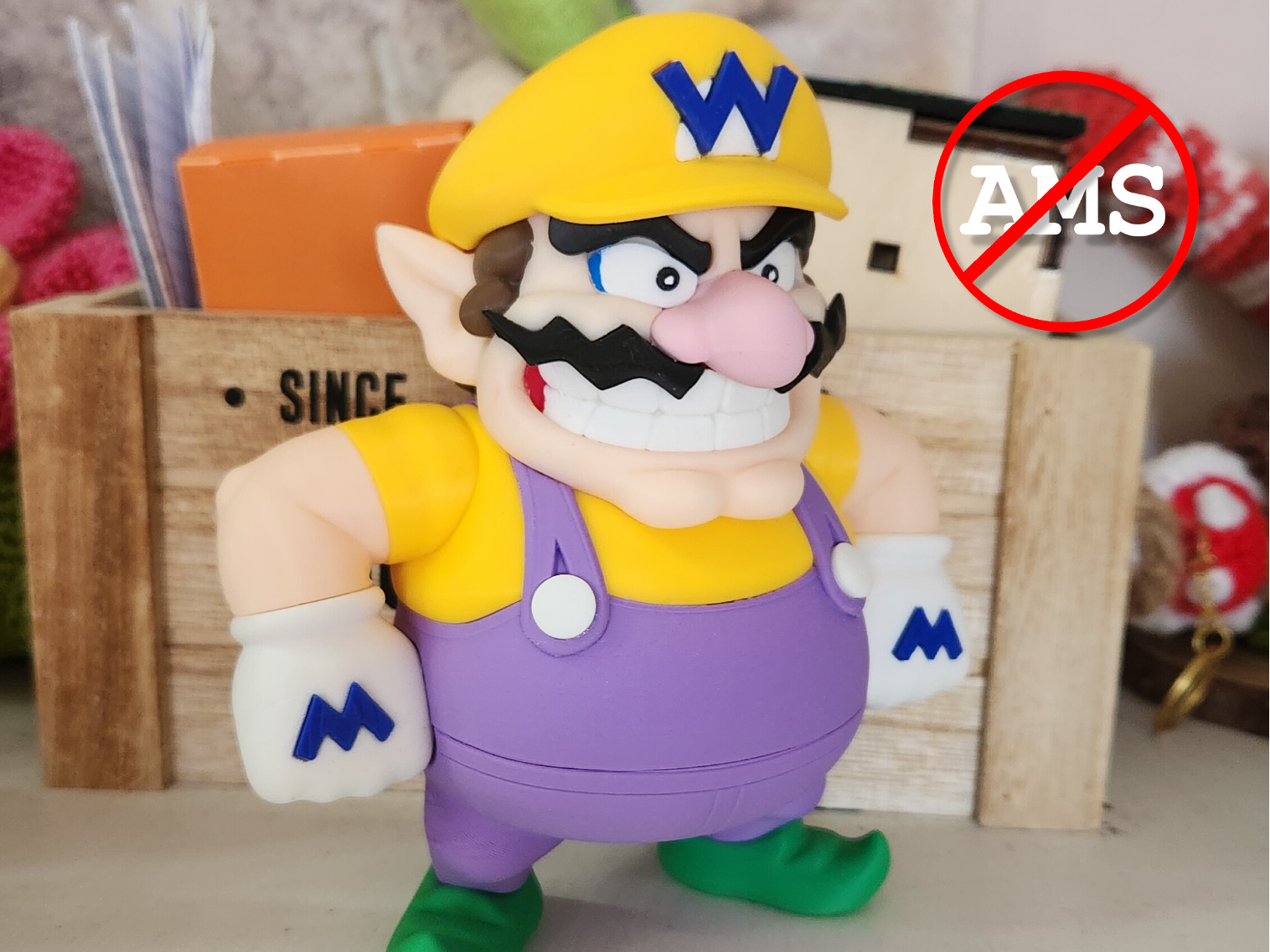 Wario - Modular 3D Figure (Low Waste / No-AMS)