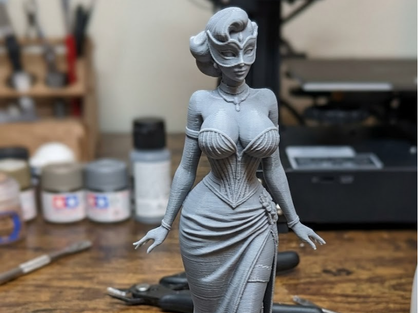 elegant lady at the masquerade ball