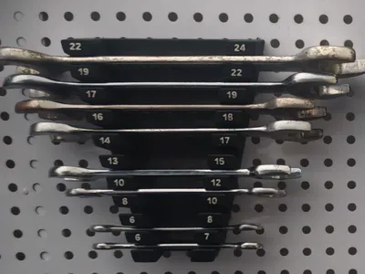 IKEA Pegboard Open-End Wrench Holder