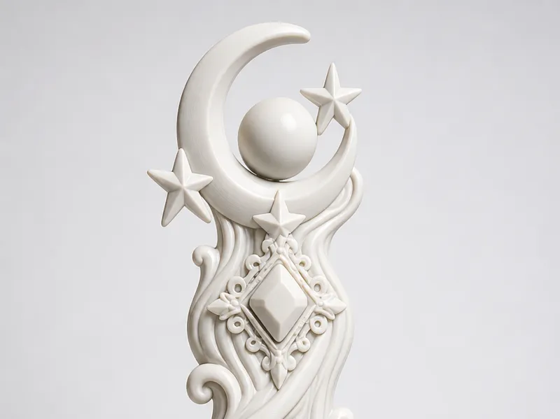 Celestial Moon Ornament – Decorative Display Model