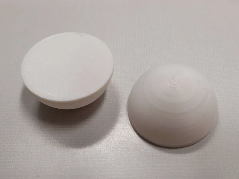 15-105mm hollow hemispheres w/ ~2.5mm thick walls