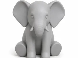 Cute Elephant Figure – Decorative Display Model