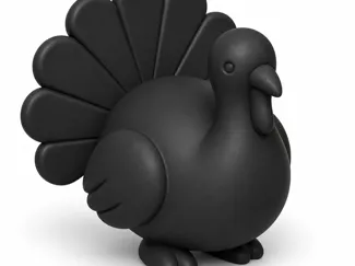 Cute Turkey Figure – Decorative Display Model