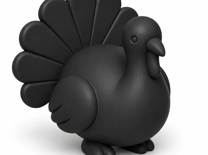 Cute Turkey Figure – Decorative Display Model