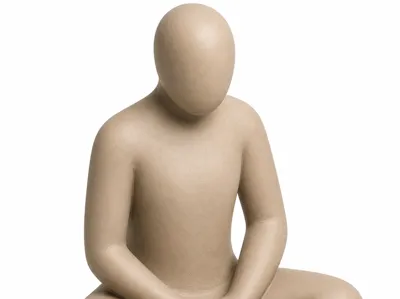 Meditation Figure Sculpture – Modern Decor