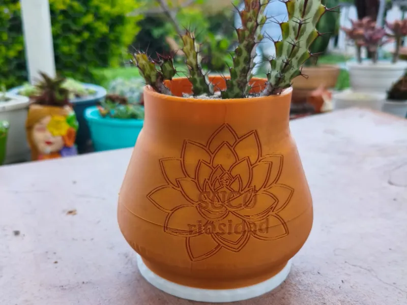 Lotus Terra Planter Succulent Pot 3D Print