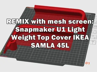 Light Weight Top Cover IKEA SAMLA 45L - closed gap