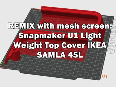 Light Weight Top Cover IKEA SAMLA 45L - closed gap