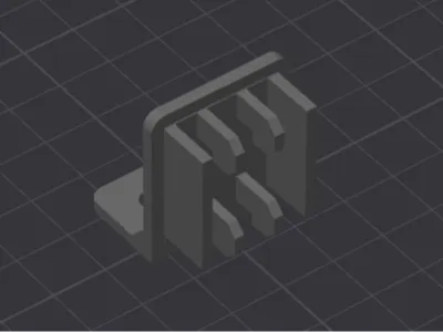 Mini Garage Rack - Stablizing L-Bracket