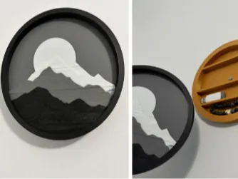 Mountain Wall Art / Secret Storage