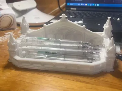 Gothic Cathedral Pen Collector