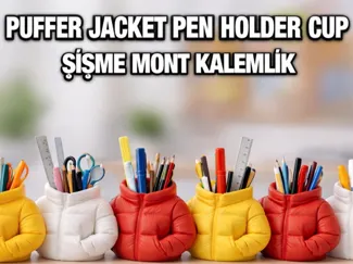 JacketCup Organizer - Şişme Mont Kalemlik
