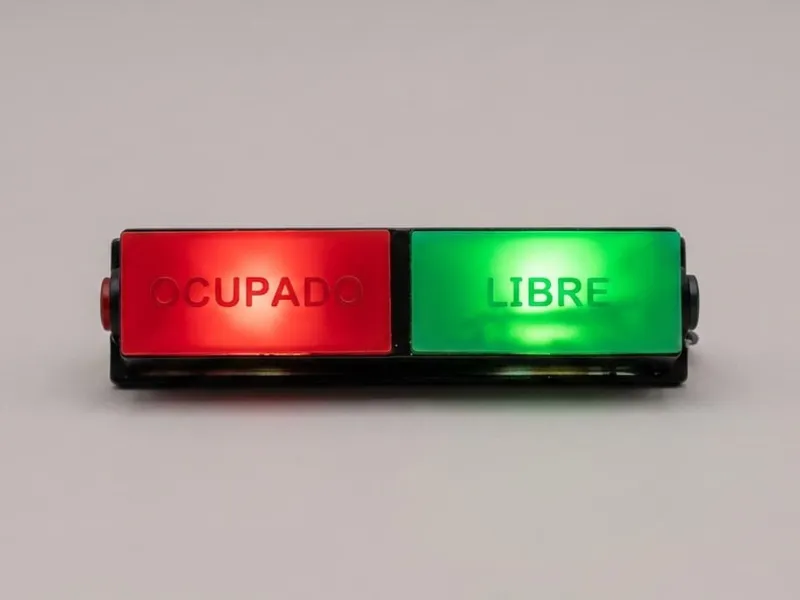 SEÑALIZACION PORTATIL LUMINOSA OCUPADO/LIBRE
