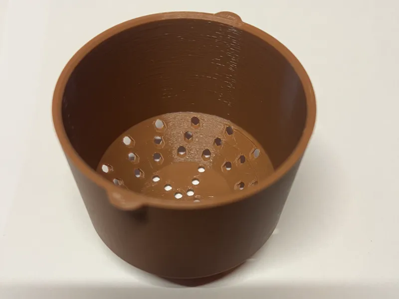Plant Pot 80mm with Drain Insert (Fuzzy Skin)