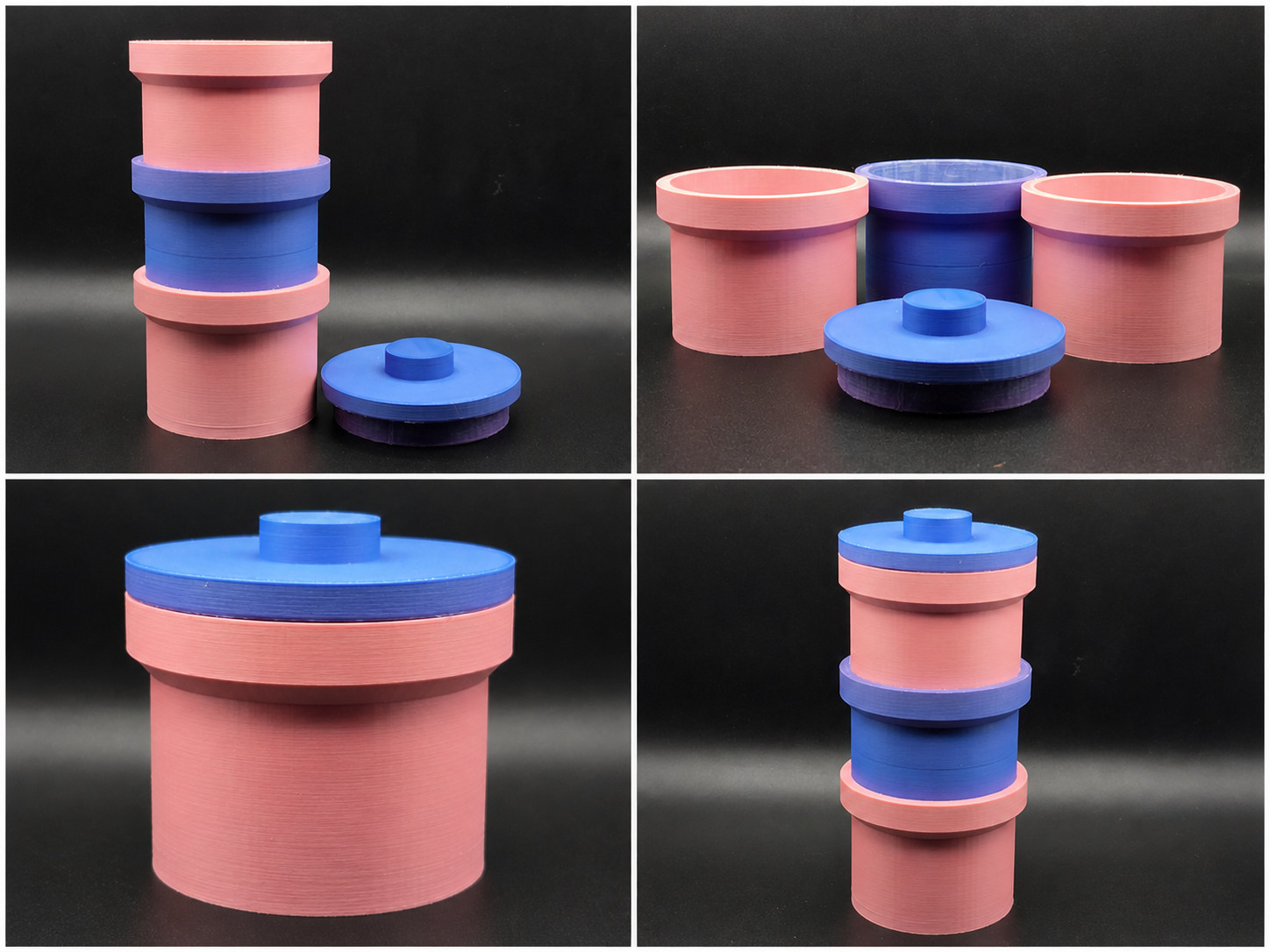 Round Stackable Storage Containers