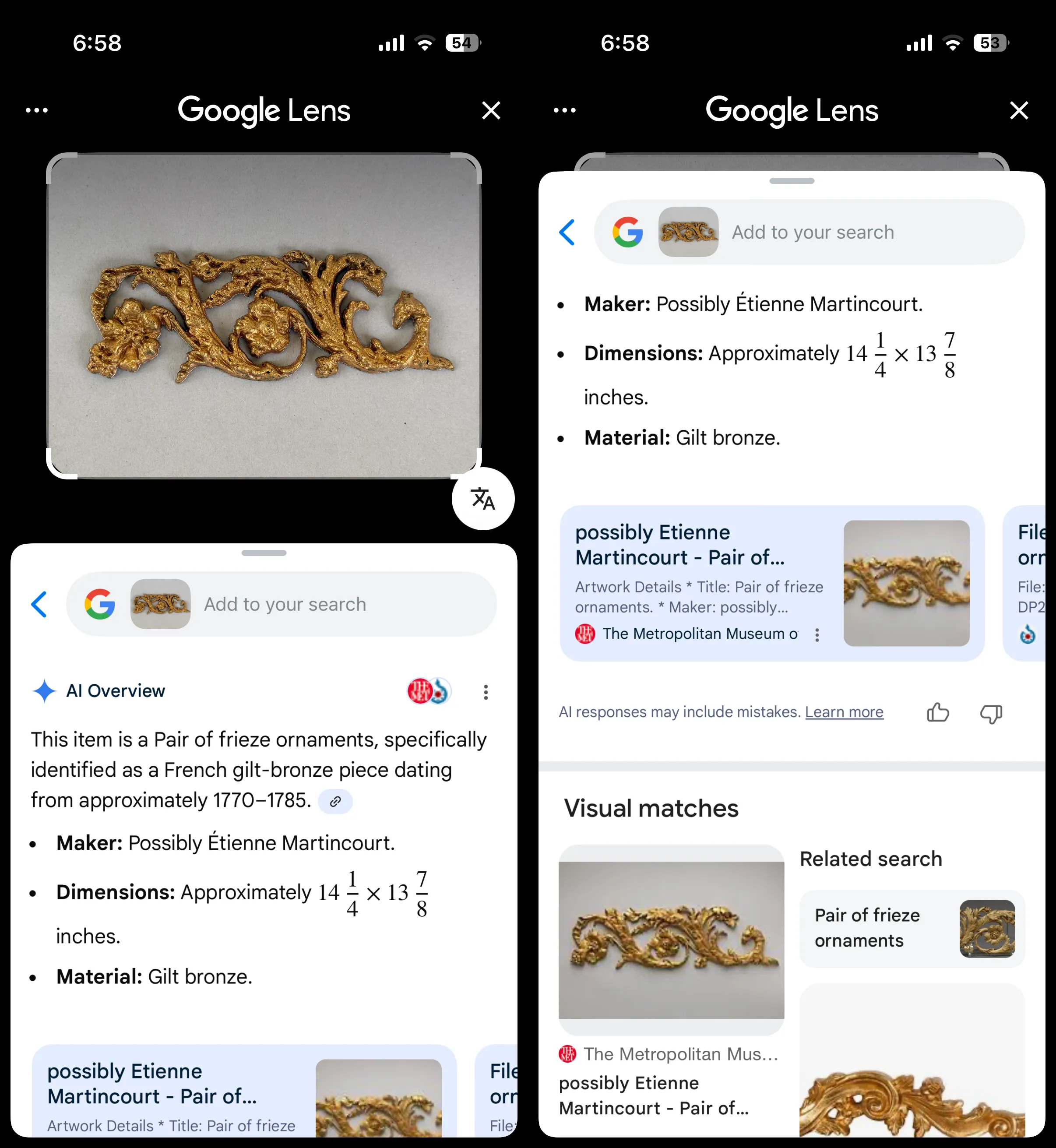 Google Lens Screenshot