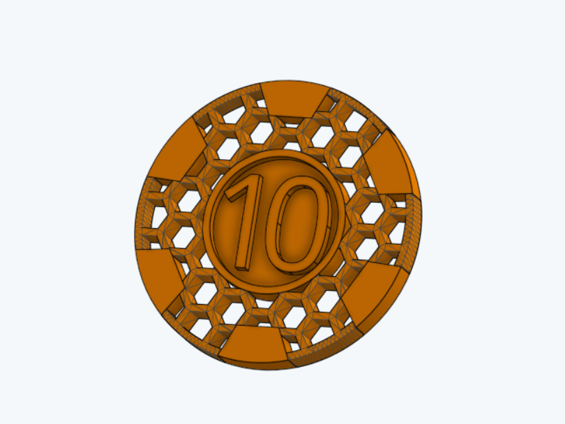Honeycomb Precision Poker Chip 