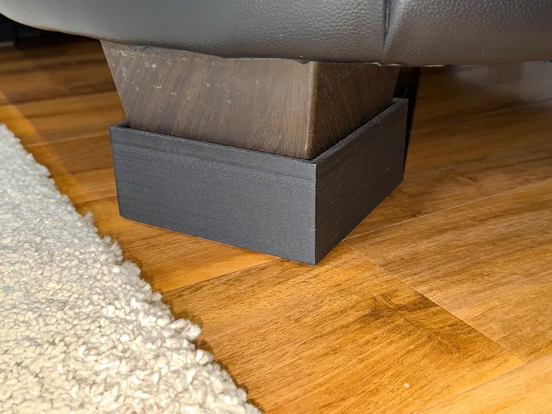 Sofa leg riser 51mm for L shape legs