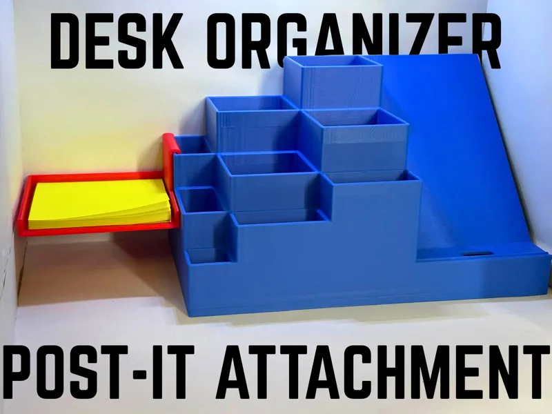 Post-it attachment - Desk Organizer