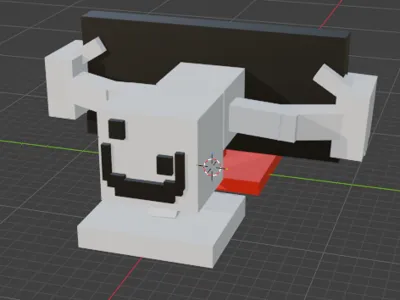 Monster escaping from the PC screen.