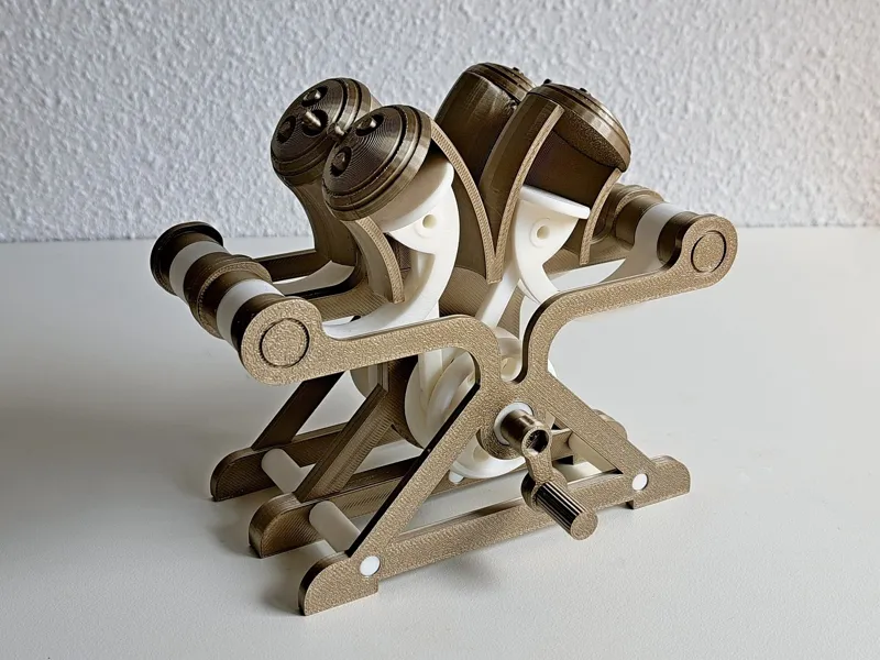V2-V4 Taurozzi Pendulum Engine