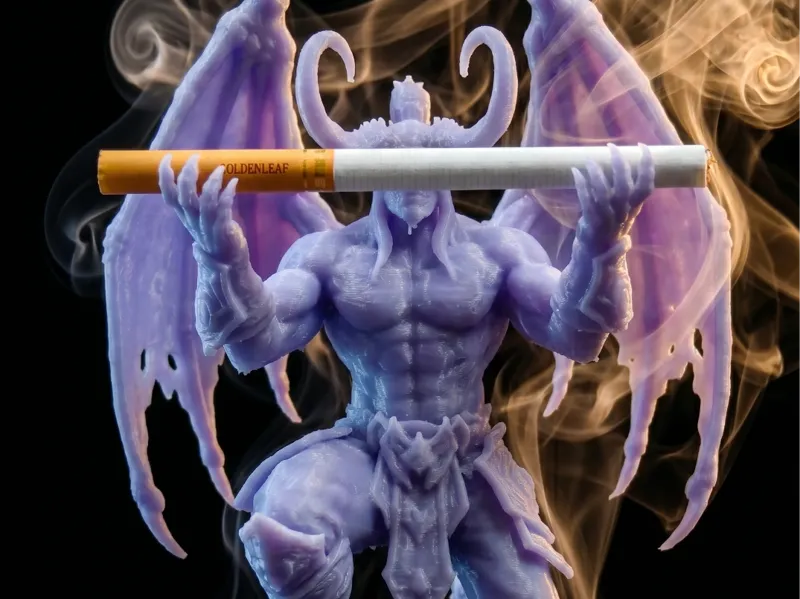 魔兽世界 伊利丹  伊利丹怒风 香烟架/递烟模型