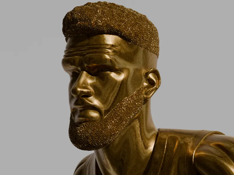 Realistic Basketball Player  STL for 3D Printing