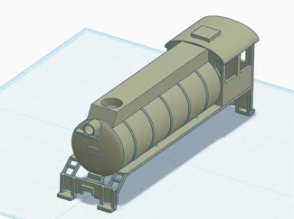 HO scale fireless shell 