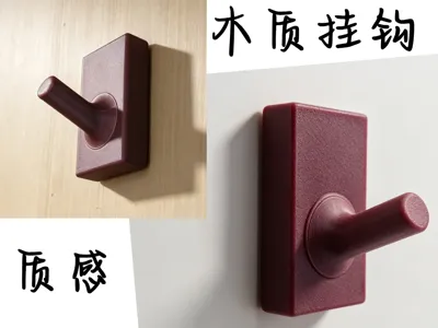 Wood Texture Storage Hook