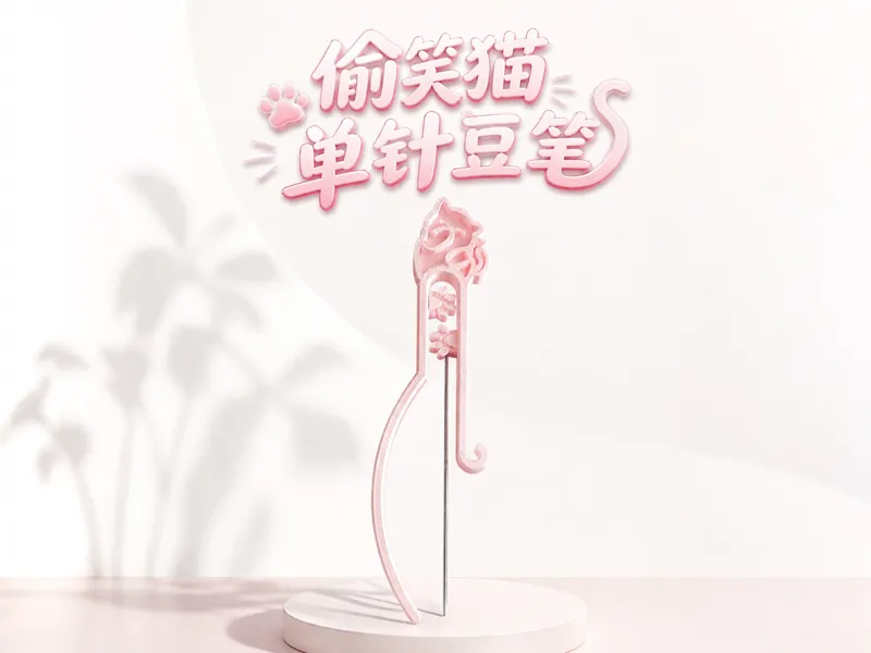 偷笑猫单针豆笔