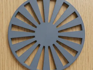 Sun Pattern Coaster