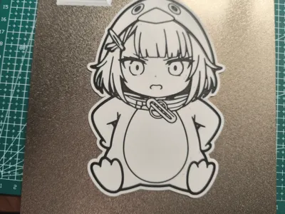 Hoothoot Hands-on-Hips Refrigerator Magnet Bookmark, Requires AMS, Cute Chibi