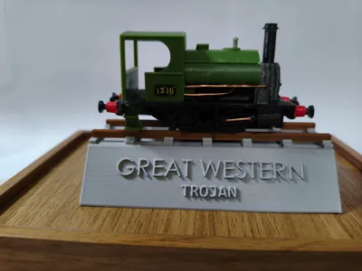 1340 Trojan steam locomotive HO scale model