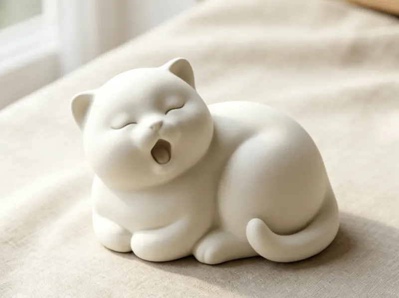 打哈欠的小猫（无支撑打印）