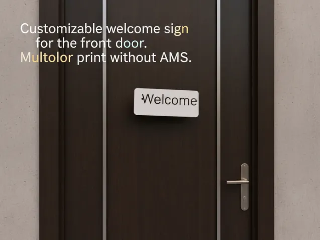 Customizable welcome sign for the front door