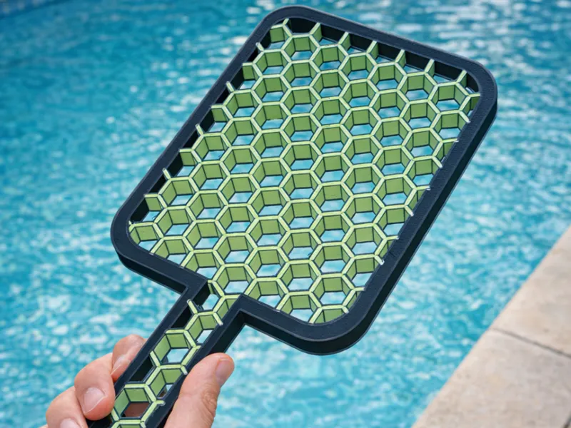Cucumber Air v2. 50% Air pickleball paddle