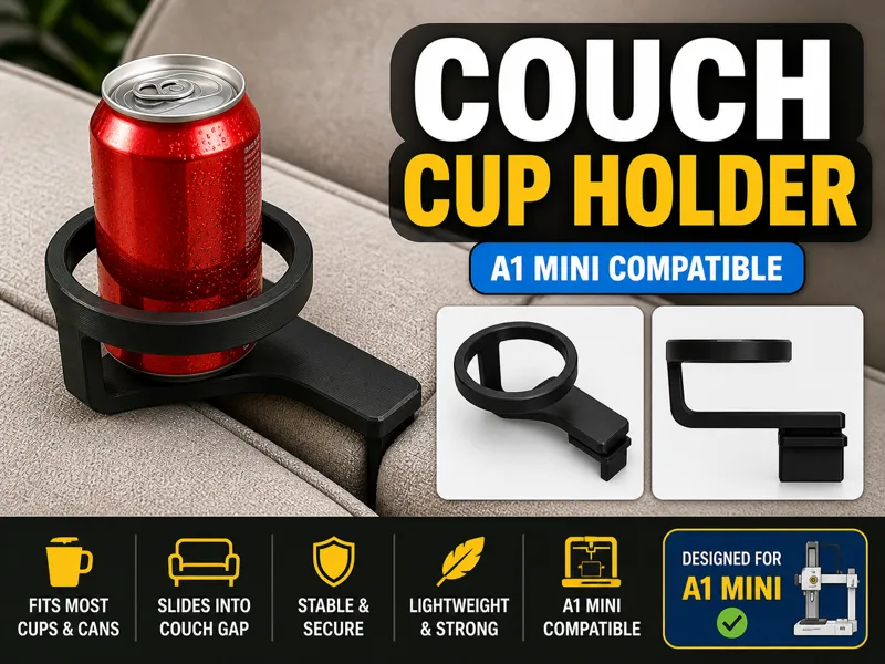 Adjustable Sofa Cup Holder - Customizable