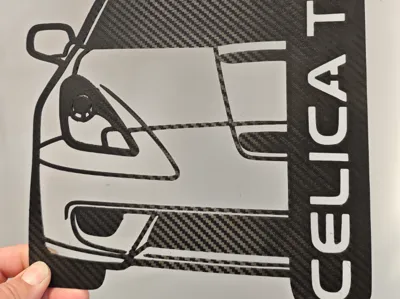 Siluhette Toyota Celica T23 ts gts vvtli wallart