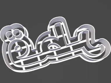 customizable cookie cutter text or svg auto mirror