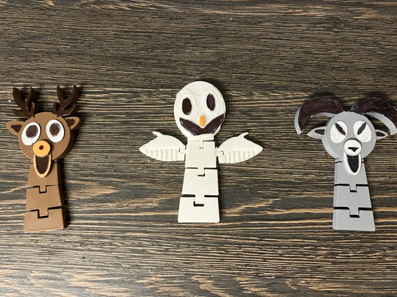 FLEXI 99 DAYS IN THE FOREST -RAM , BAT, DEER , OWL