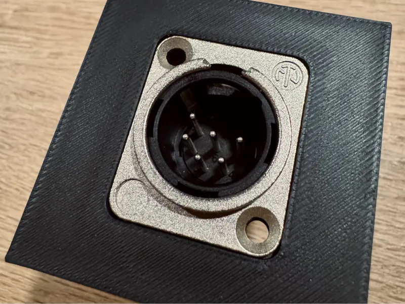 XLR Neutrik DL-series chassis cut-out 