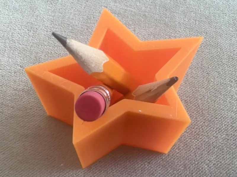 Star pencil holder