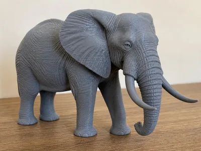 1 meter tall upscaled African elephant
