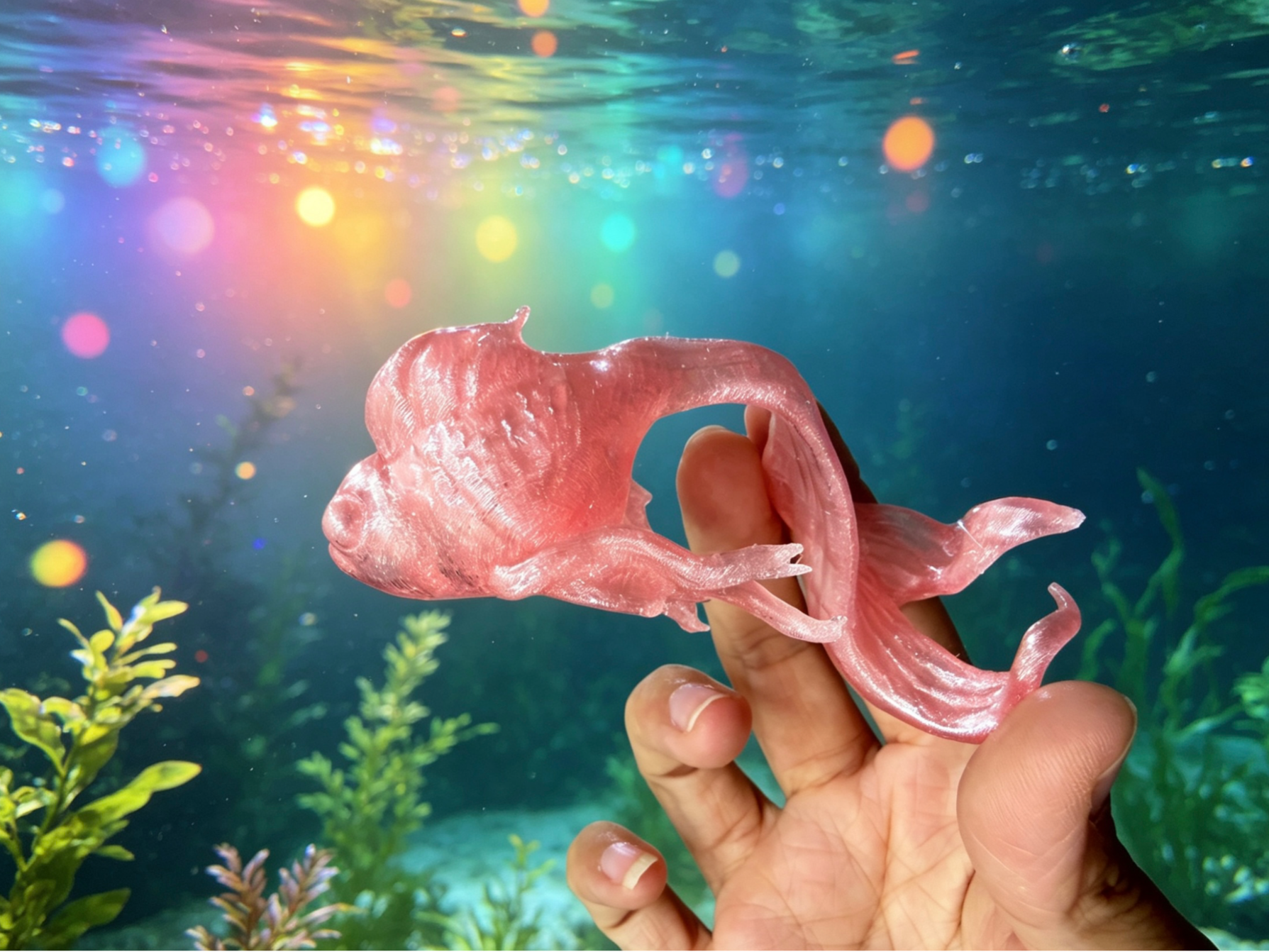 逼真小斗鱼 金鱼 